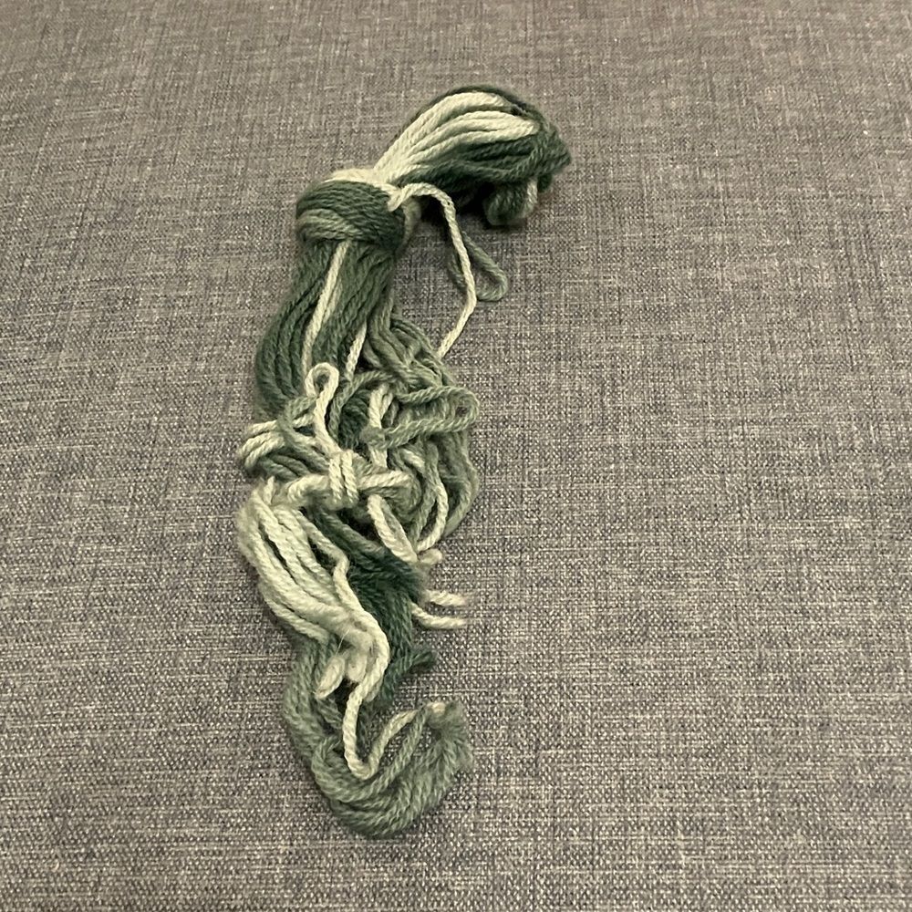 Green Needlepoint Thread Yarn